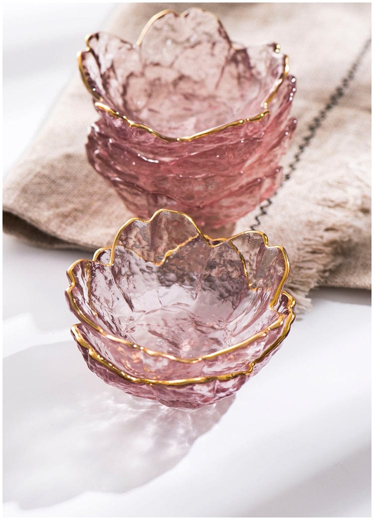 Small Glass Cherry Blossom Saucer - Premium Tableware - Just €15.95! Shop now at San Rocco Italia