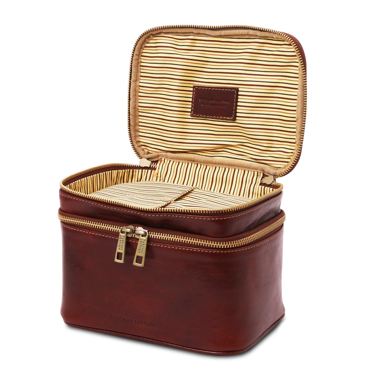 Travel leather accessories Eliot - Leather toiletry bag train case | TL142045 San Rocco Italia