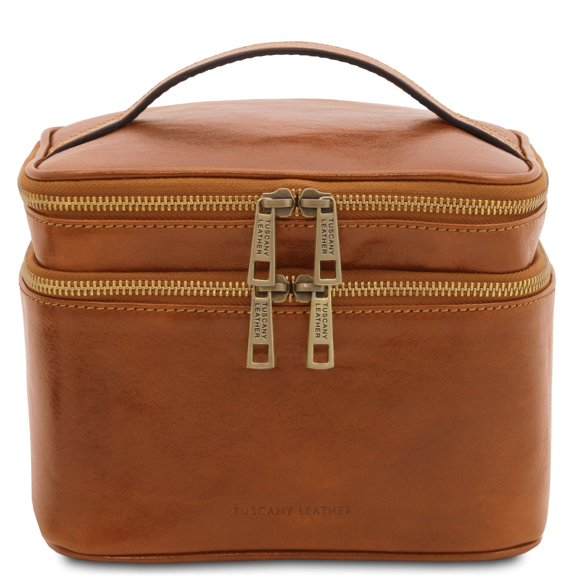 Travel leather accessories Natural Eliot - Leather toiletry bag train case | TL142045 San Rocco Italia