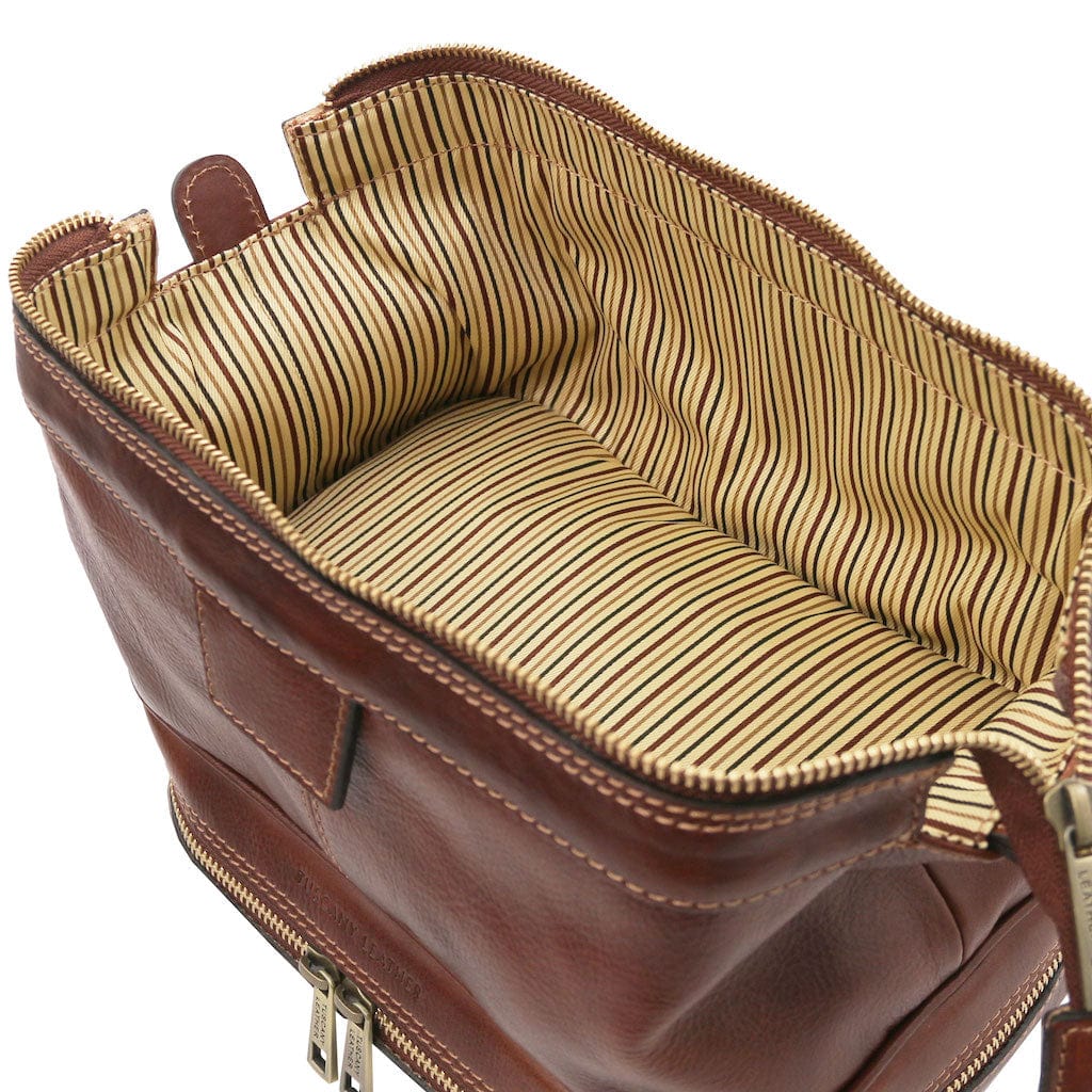 Travel leather accessories Jacob - Leather toiletry bag | TL142204 San Rocco Italia