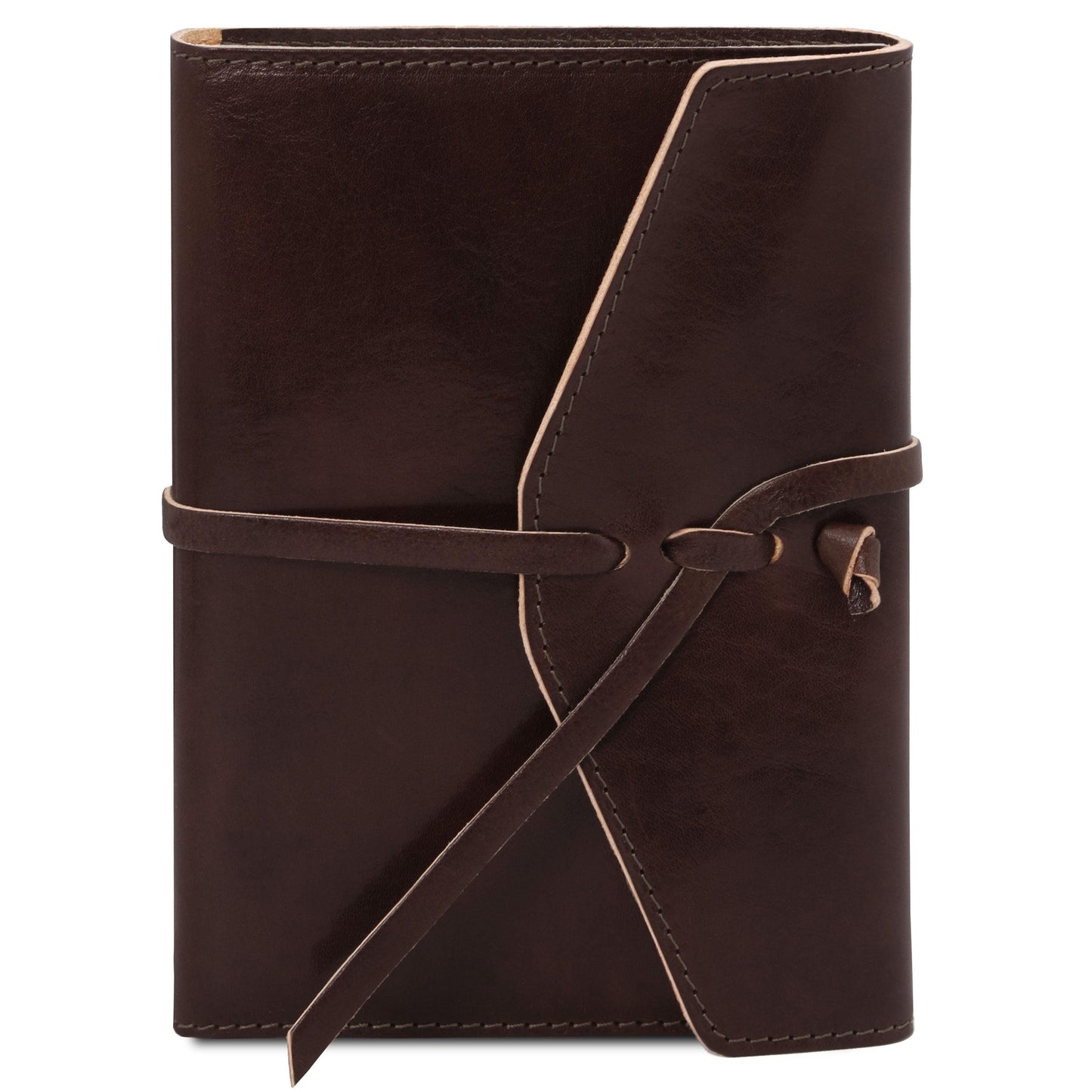 Travel leather accessories Dark Brown Leather Journal / Notebook & Refill Notebook Paper | TL142027 & TL142046 San Rocco Italia