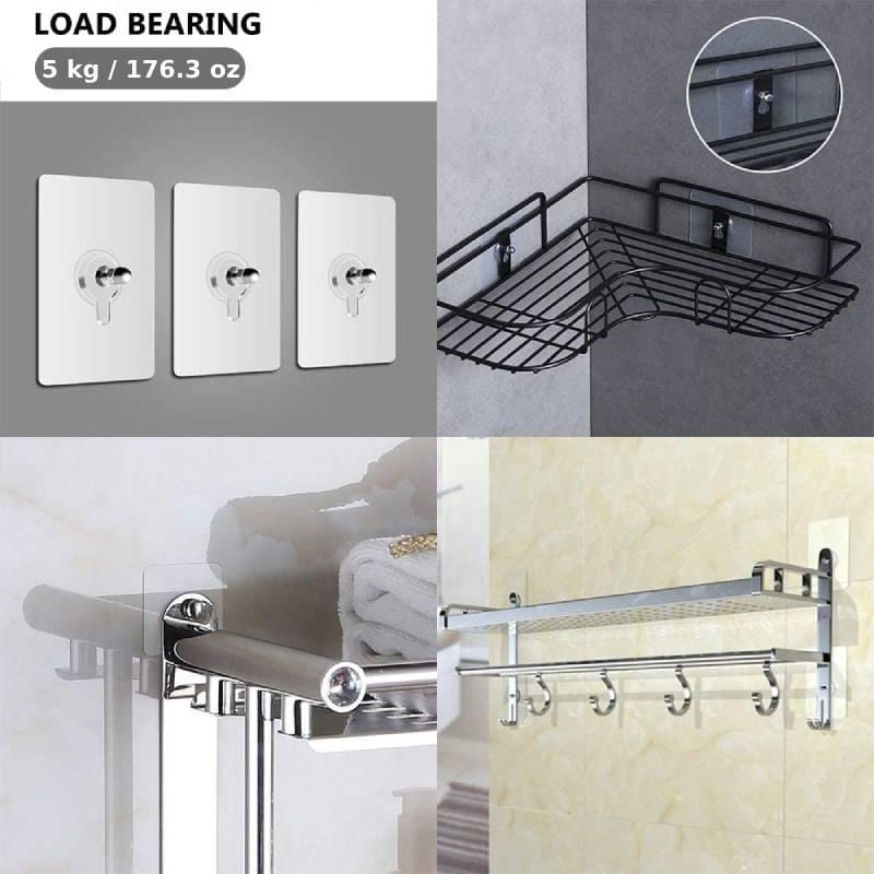 Adhesive Wall Hooks | 10 pieces - Premium Wall hooks - Just €14.95! Shop now at San Rocco Italia