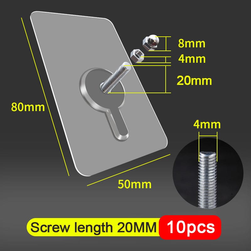 Adhesive Wall Hooks | 10 pieces - Premium Wall hooks - Just €14.95! Shop now at San Rocco Italia