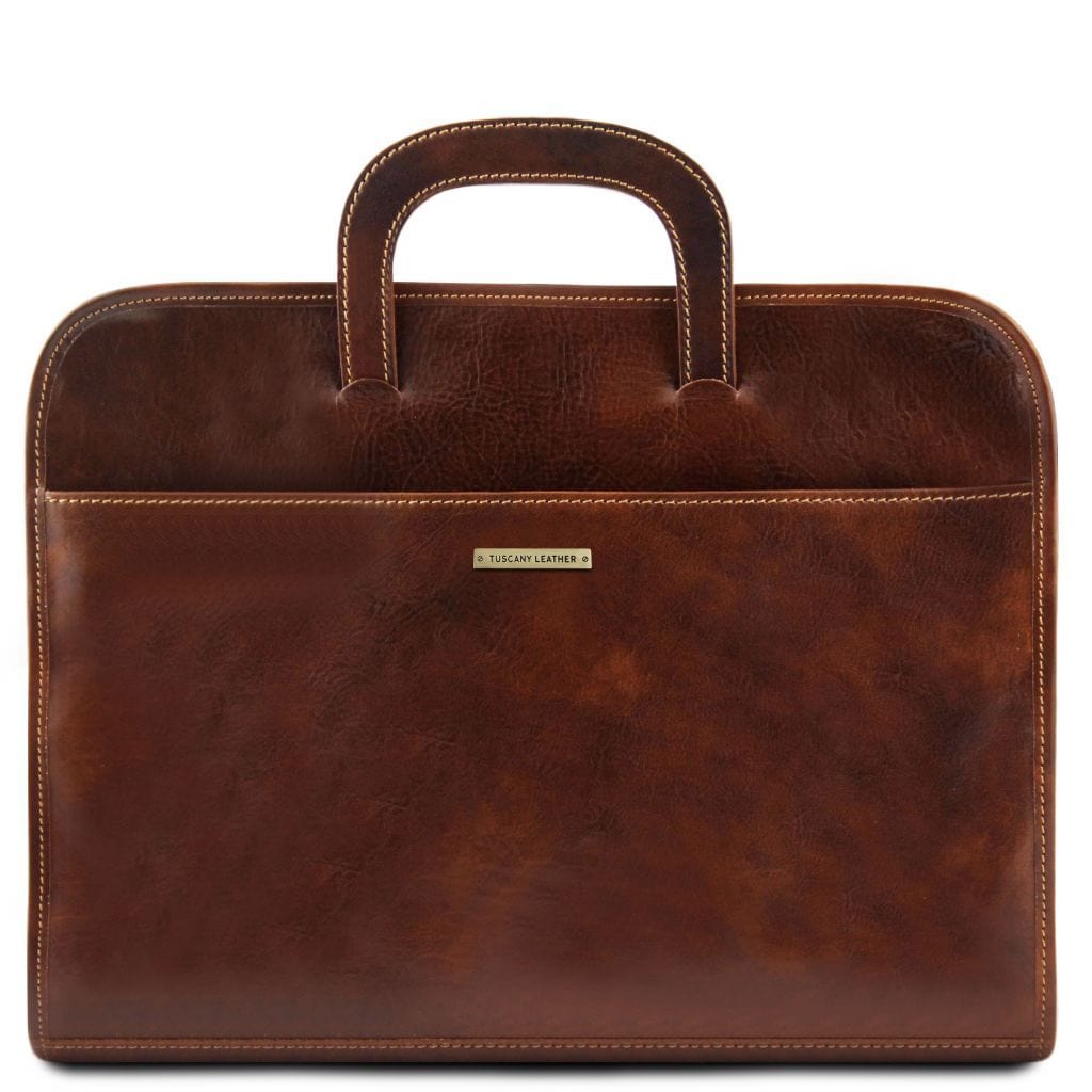 Dokumentenmappen aus Leder Brown Sorrento - Dokumenten-Aktentasche aus Leder | TL141022 San Rocco Italia