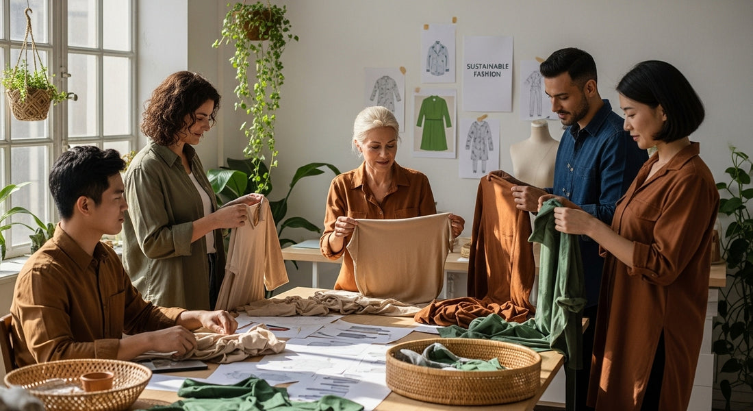 sustainable fashion studio teamwork