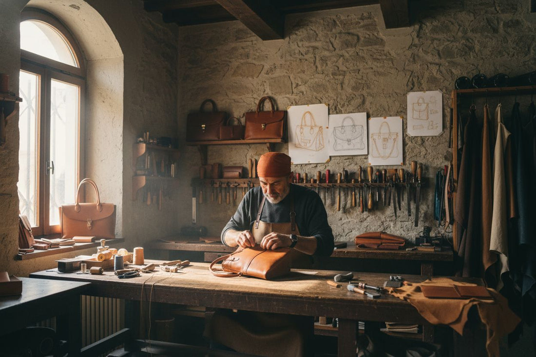 Italian leather craftsman