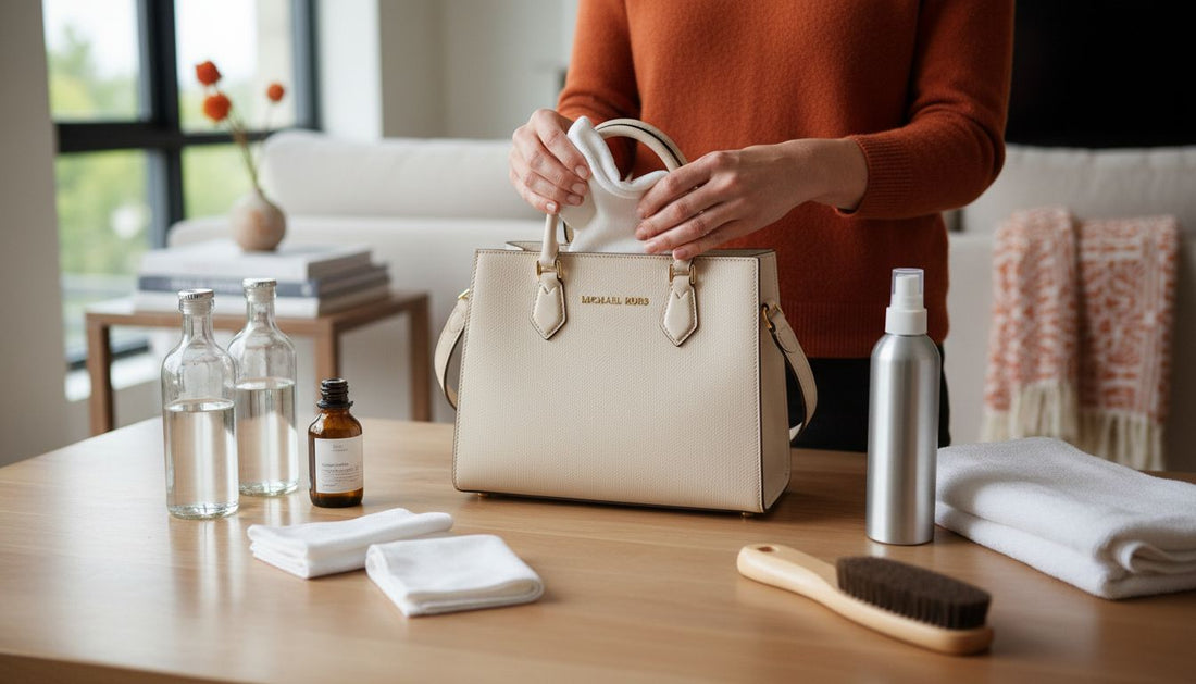 leather purse cleaning