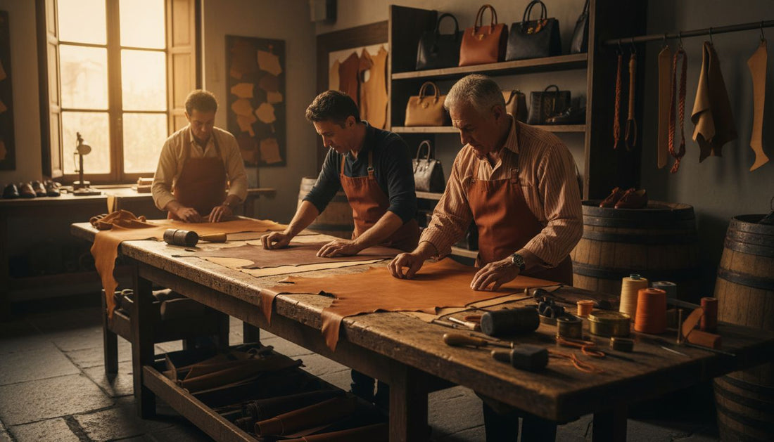 Italian leather workshop