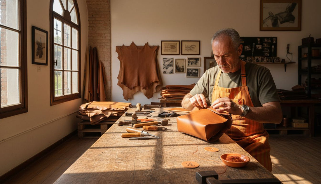 Italian leather workshop