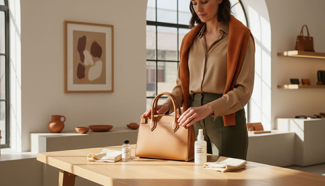 leather purse cleaning