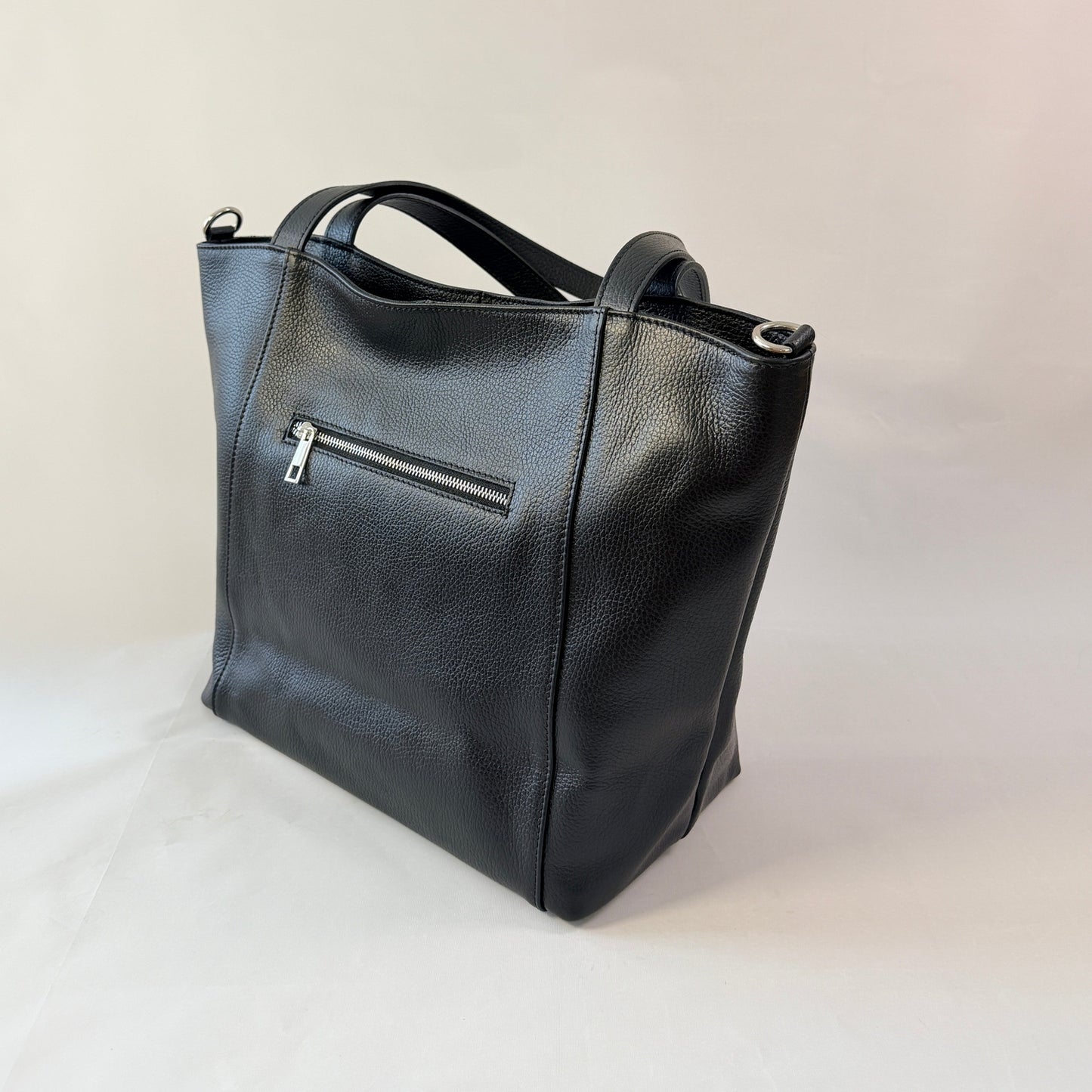 Siena - Large Italian Pebbled Leather Tote Bag