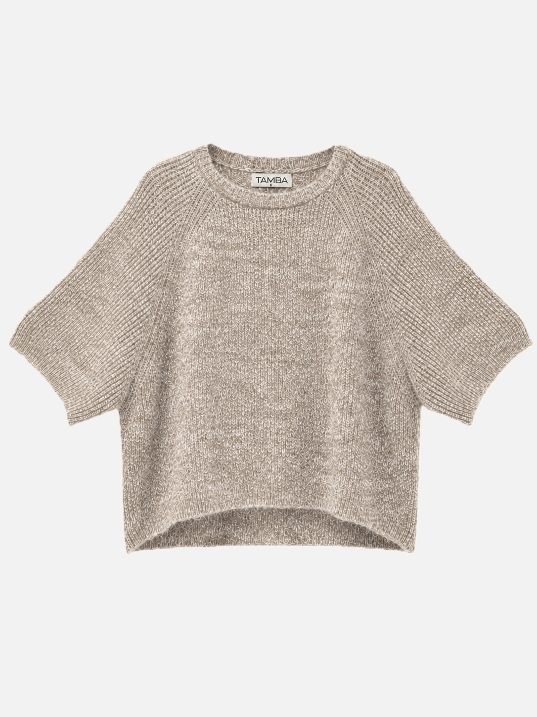 Alpaca Blend Ribbed Wide-Sleeve Sweater