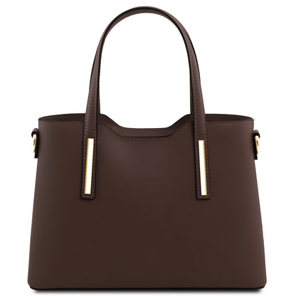 Olimpia - Italian leather tote - Small size