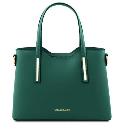 Olimpia - Italian leather tote - Small size