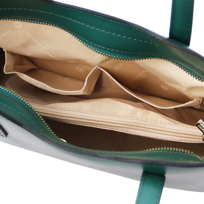 Olimpia - Italian leather tote - Small size