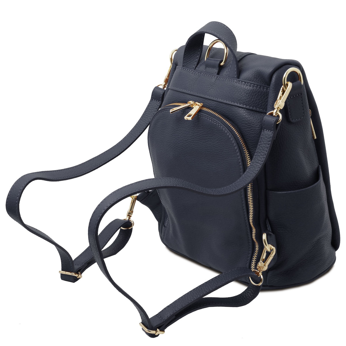 TL Bag - Soft leather backpack - convertible 2-in-1 backpack shoulder bag