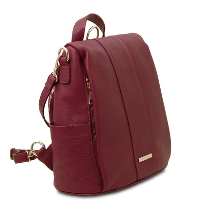 TL Bag - Soft leather backpack - convertible 2-in-1 backpack shoulder bag