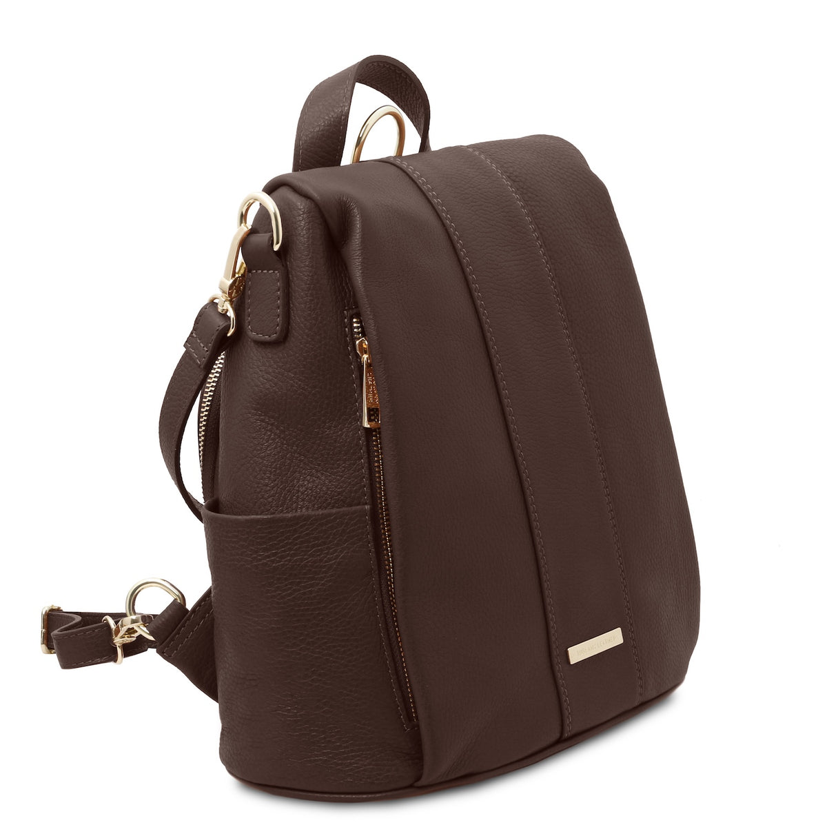 TL Bag - Soft leather backpack - convertible 2-in-1 backpack shoulder bag