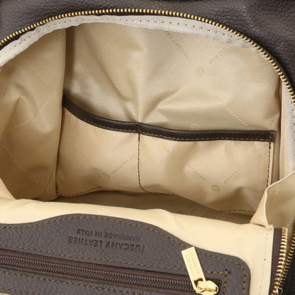 TL Bag - Soft leather backpack - convertible 2-in-1 backpack shoulder bag