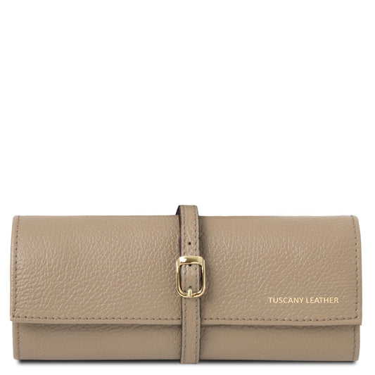 Estuche para joyas de piel suave