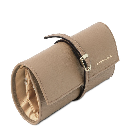 Estuche para joyas de piel suave