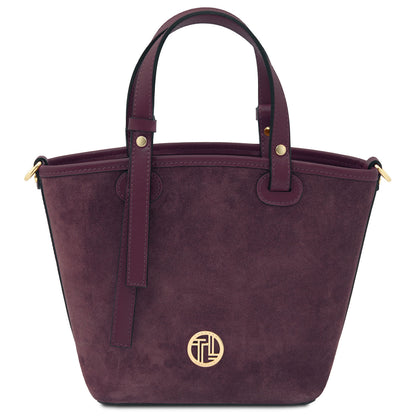 Glacette - Suede leather bucket bag | TL142261