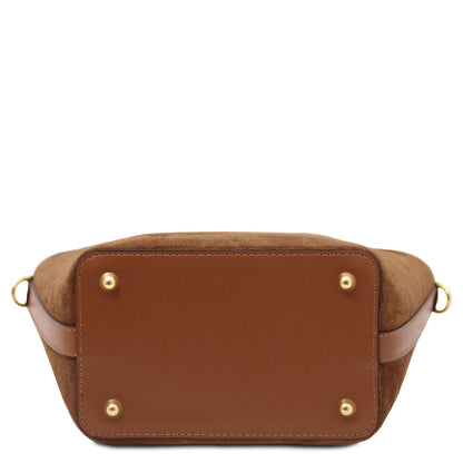 Glacette - Suede leather bucket bag | TL142261