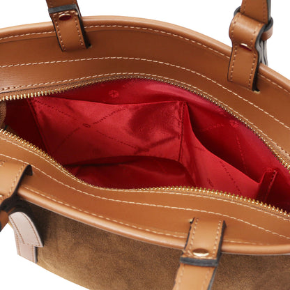 Glacette - Suede leather bucket bag | TL142261