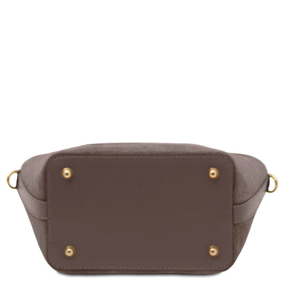 Glacette - Suede leather bucket bag | TL142261
