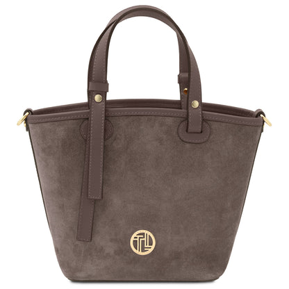 Glacette - Suede leather bucket bag | TL142261