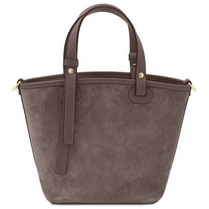 Glacette - Suede leather bucket bag | TL142261