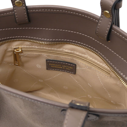 Glacette - Suede leather bucket bag | TL142261
