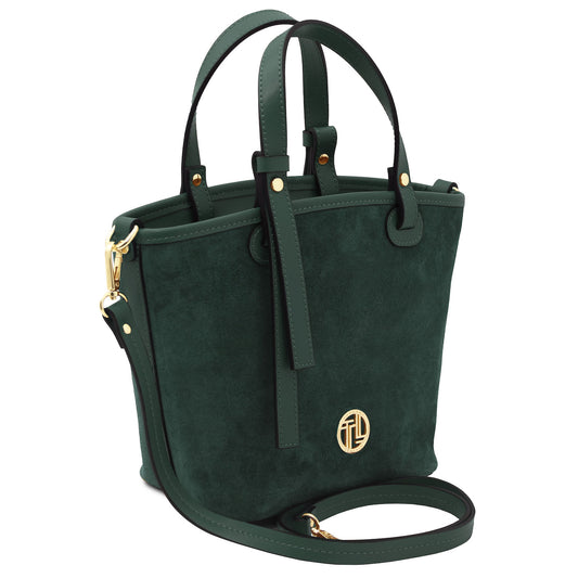 Glacette - Suede leather bucket bag | TL142261