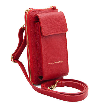 TL Bag - Leather wallet with strap - phone wallet