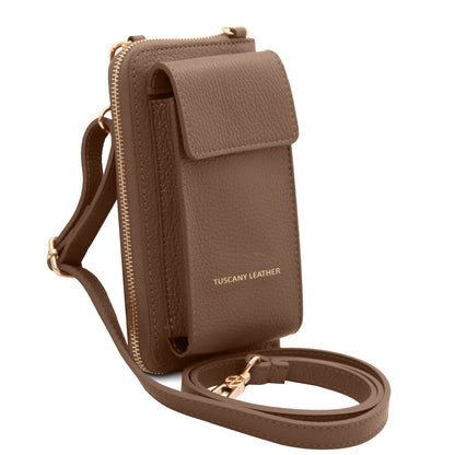 TL Bag - Leather wallet with strap - phone wallet