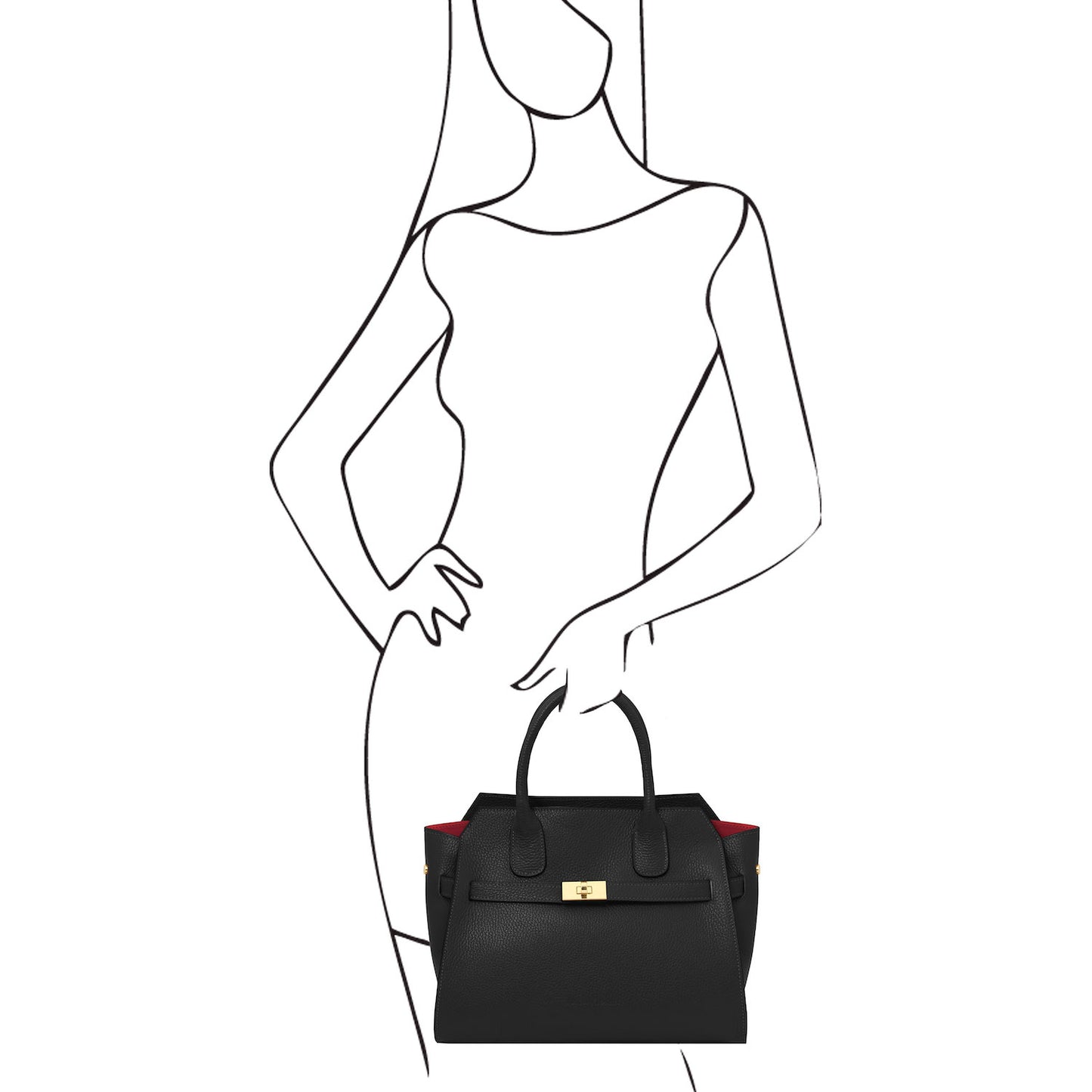 Origami - Leather tote | TL142466