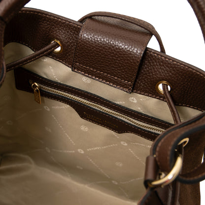 Minerva - Suede leather bucket bag | TL142476