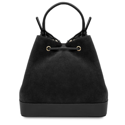 Minerva - Suede leather bucket bag | TL142476