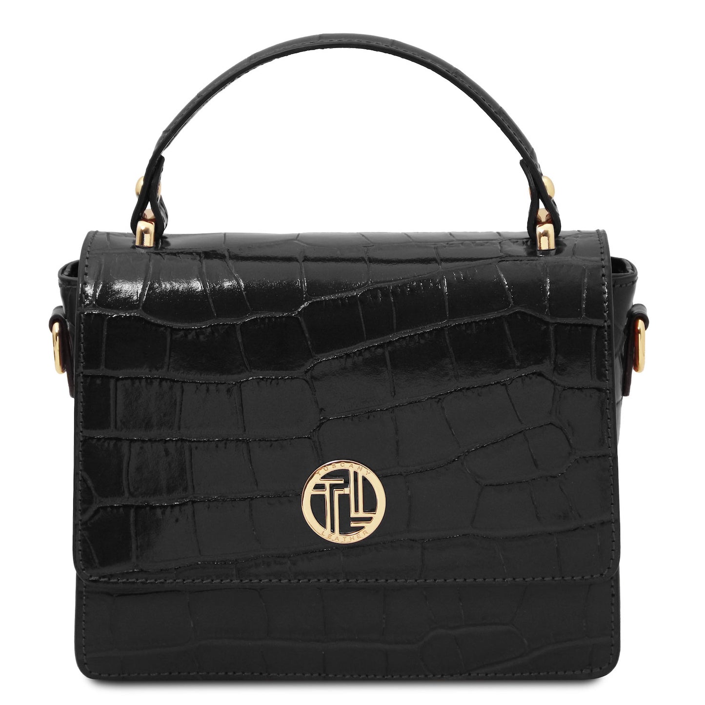 Croque - Croc print leather handbag | TL142503