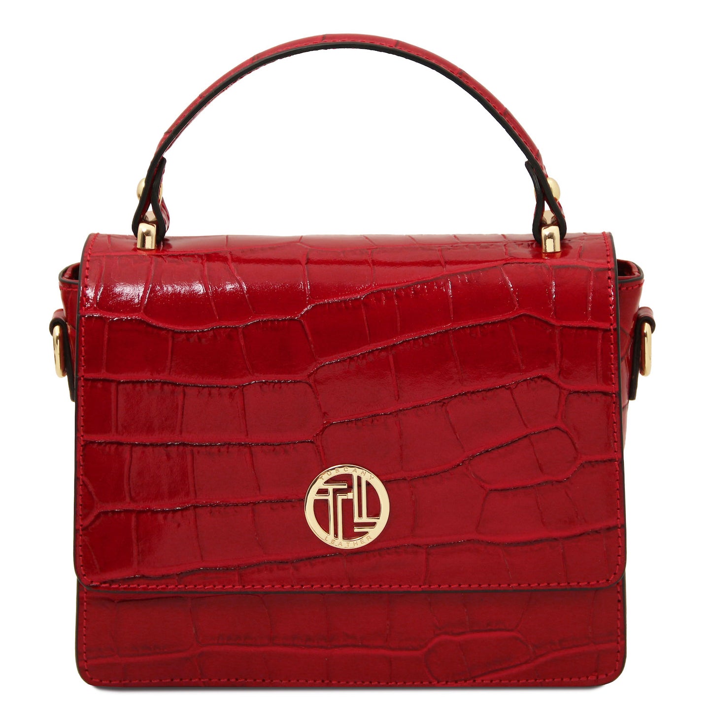 Croque - Croc print leather handbag | TL142503