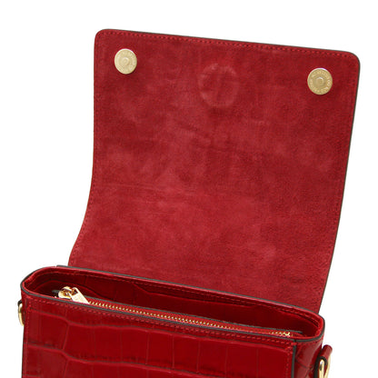 Croque - Croc print leather handbag | TL142503