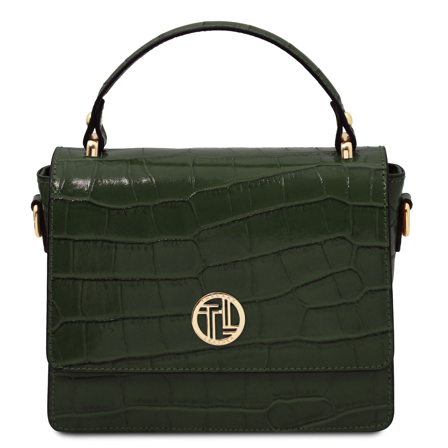 Croque - Croc print leather handbag | TL142503