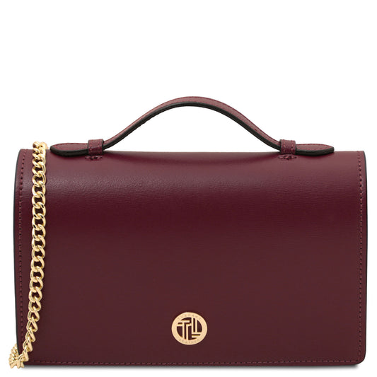 Opera - Leather clutch with chain strap | TL142505