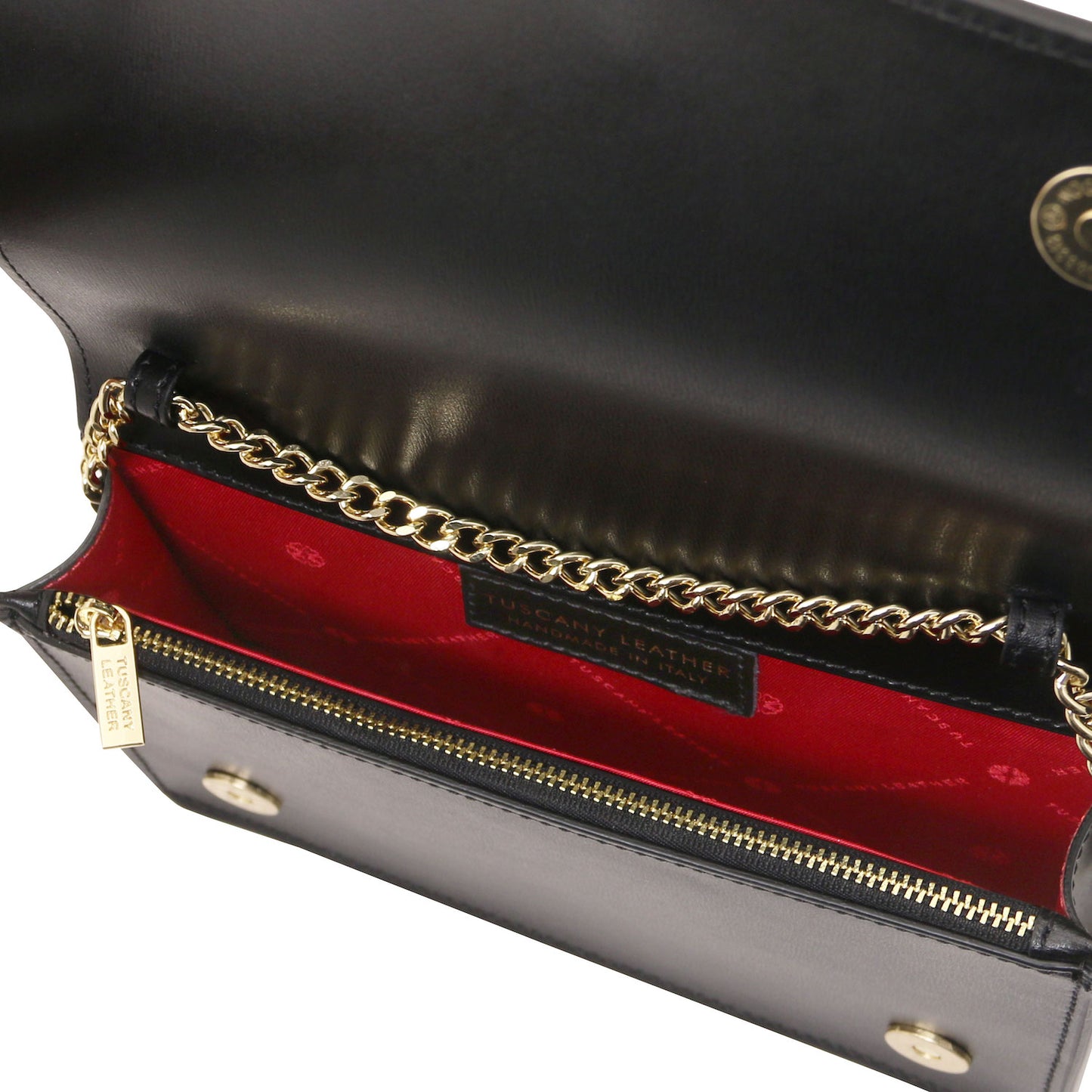 Opera - Leather clutch with chain strap | TL142505