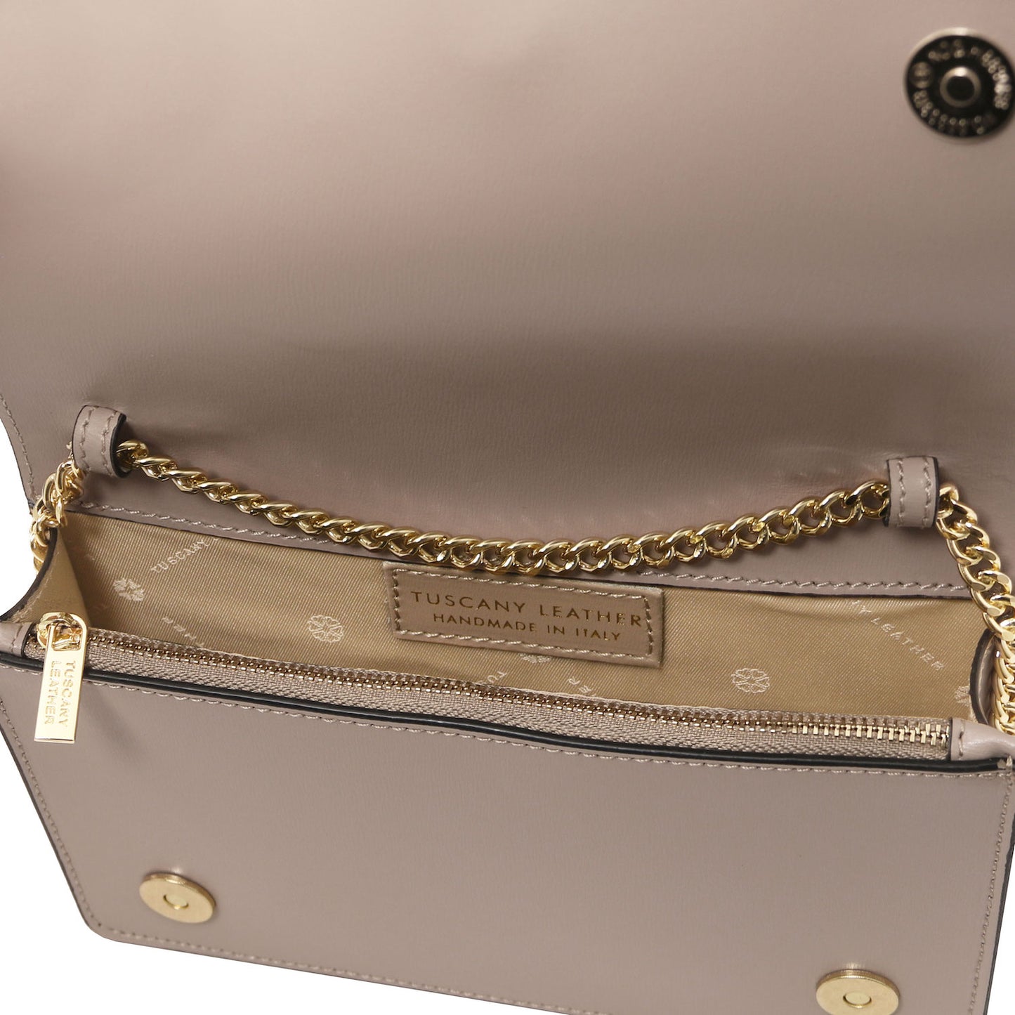Opera - Leather clutch with chain strap | TL142505