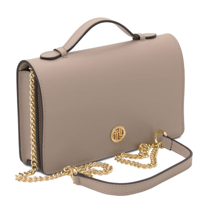 Opera - Leather clutch with chain strap | TL142505