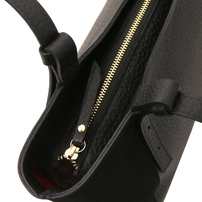 Libra - Long handle suede & leather tote bag | TL142508