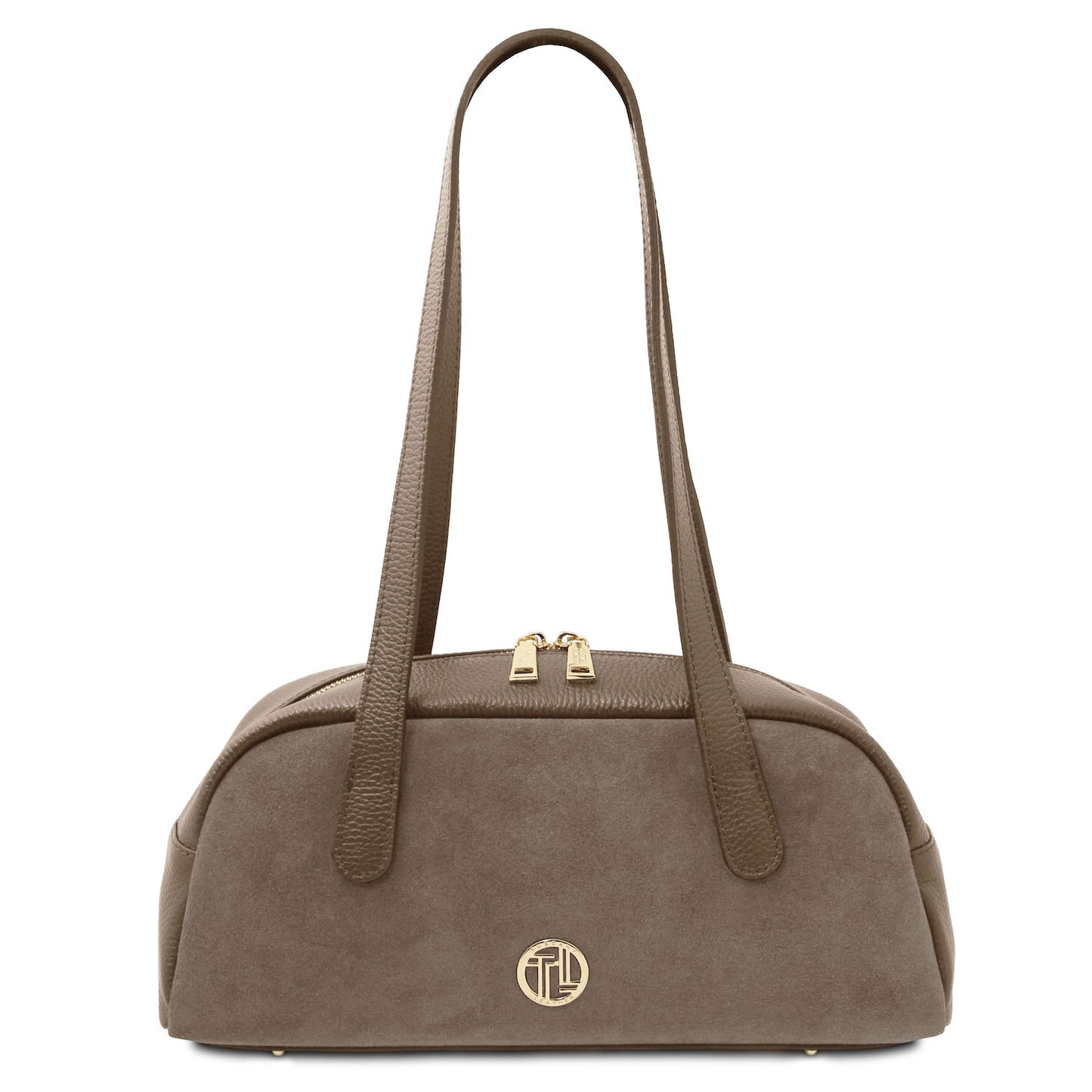Eclaire - East-West Suede Leather Shoulder Bag | TL142516