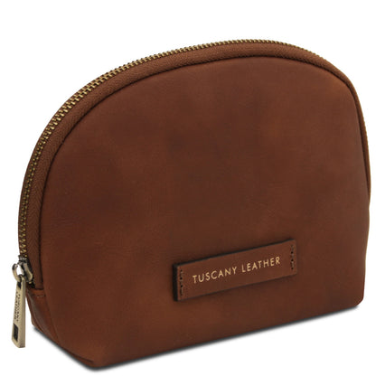 Vera - Vegetable-tanned leather toiletry case | TL142570