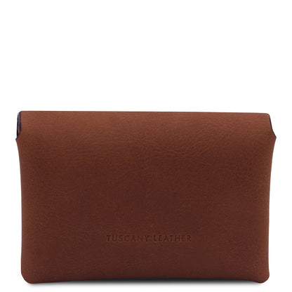 Leather Coin Purse in Vegetable-Tanned Leather | TL142572